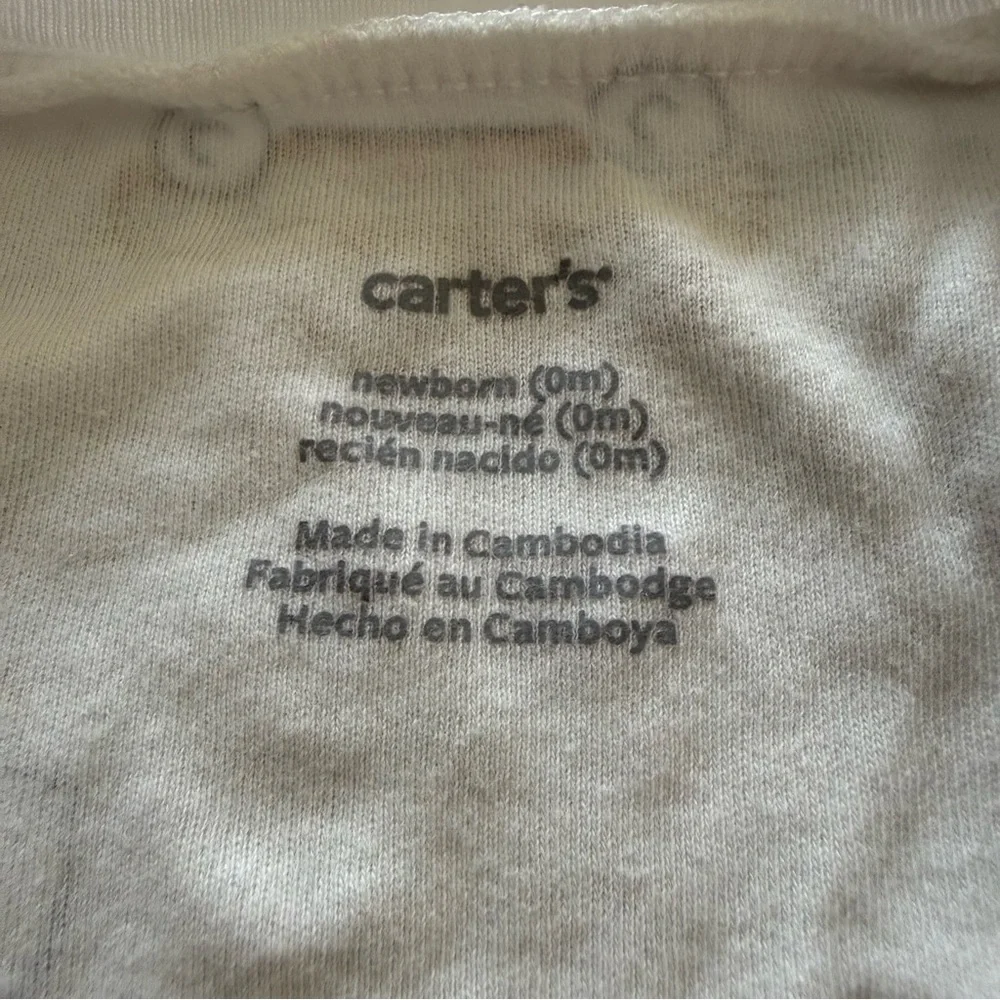 Carter's Newborn Footed‎ Zip Sleeper Airplane & Vehicle Print